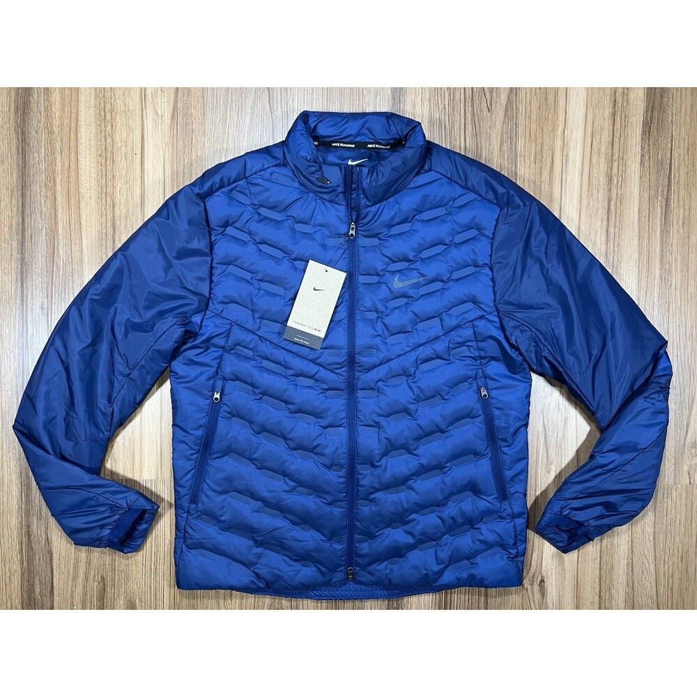 Nike ADV Therma-Fit AeroLoft Repel Down Running Jacket Blue FB7556-492 Sz S